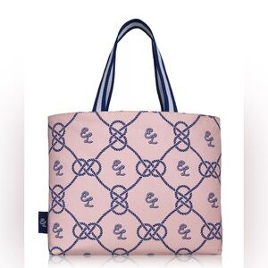 Estee Lauder Bag Pink Blue Beach Weekender Shopper Tote NWT
